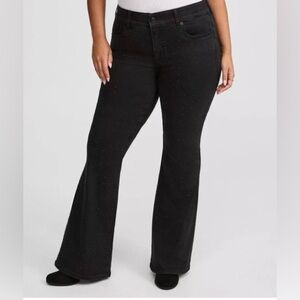 Torrid Black rhinestone Bombshell Flare Super Soft Jeans